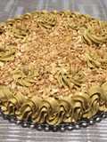 Tarta de moka sin azúcar con almendras