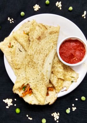 A picture of Oats Veg Dosa.