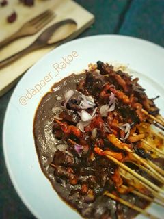 Foto resep Sate jamur tiram bumbu kacang