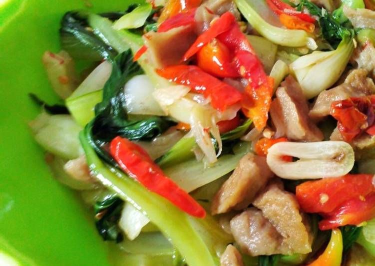 Resep Pokchoy bakso pedas, Enak Banget