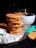 বিস্কুট স্যান্ডউইচ (biscuit sandwich recipe in bengali)