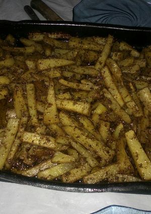 Una foto de Papas bravas