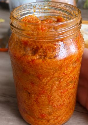 Babos padlizsános zakuszka recept fotója