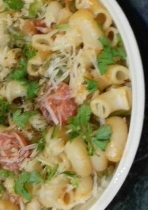 A picture of Italiano cheese pasta.