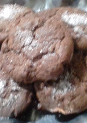 Una foto de Cookies de chocolate sin huevo