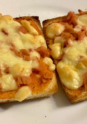Una foto de Mini Pizzas Vegetarianas rápidas