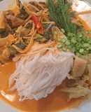 ขนมจีนแกงไก่ใส่หน่อไม้
