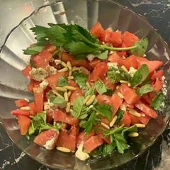 A picture of Tomato sev salad.