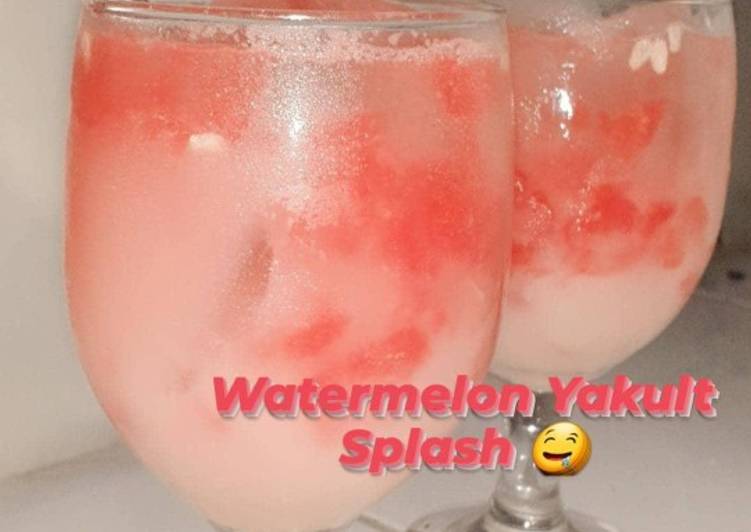 Cara Gampang Menyiapkan Watermelon Yakult Splash, Menggugah Selera