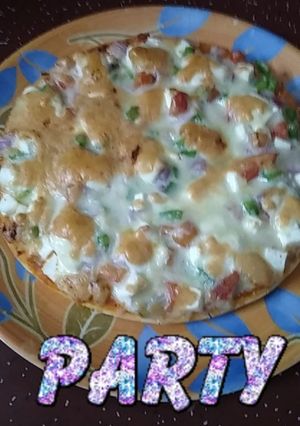 A picture of Mixed veg pizza.