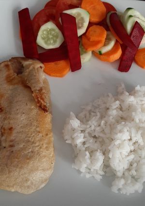 Una foto de Filete de pescado capeado