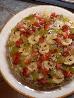Zselés gyümölcstorta/ Fruchtkuchen recept fotója