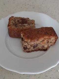 Una foto de Torta de cambur (banana) sin trigo ni azúcar