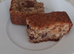 Una foto de Torta de cambur (banana) sin trigo ni azúcar