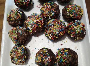 Una foto de Trufas de galletitas María