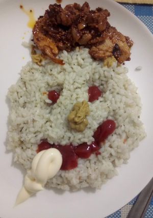 Une photo de Riz plat au boeuf frit