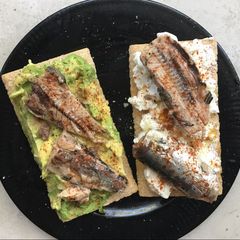 A picture of Sardines on Toast.