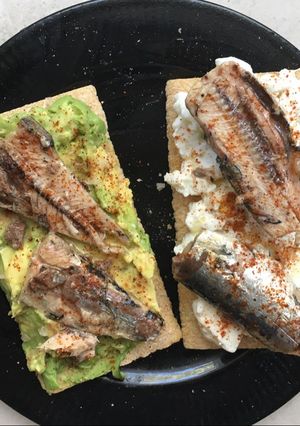 A picture of Sardines on Toast.
