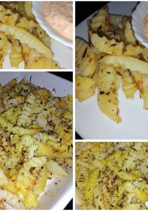 صورة لوصفة بطاطا مقرمشة في الفرن🍟