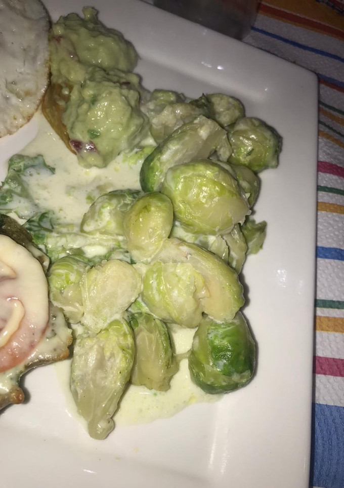 Una foto de Repollitos de Bruselas gratinados