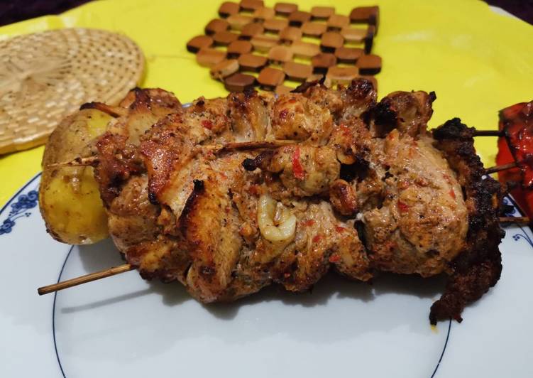 شاورما سورية سيخ بالمنزل 😍😍