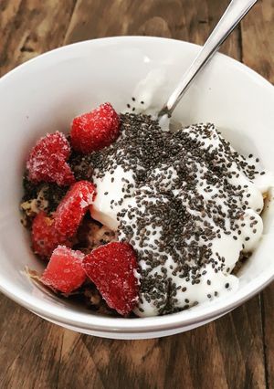 A picture of Bircher muesli.