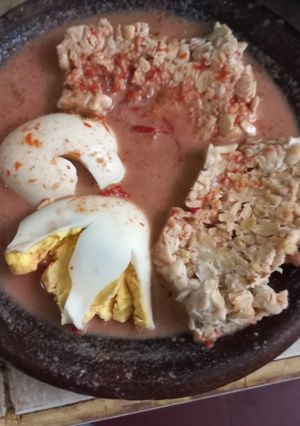 Foto resep Pecel Tempe Santan Pedas