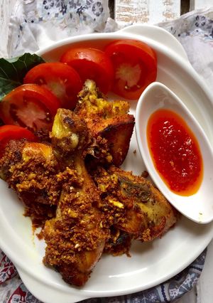 Foto resep Ayam Goreng Padang Kriuk Telur