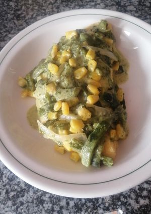 Una foto de Omelette Poblano