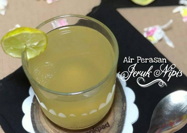 Langkah memasak Air Perasan Jeruk Nipis mantap