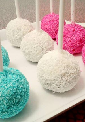 Una foto de Cakepops de chocotorta