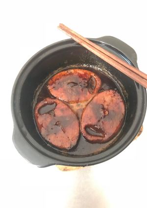 Hình của món Cá ngừ kho keo.