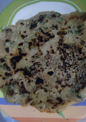 A picture of Oats and Wheat Pancakes (Cheela).
