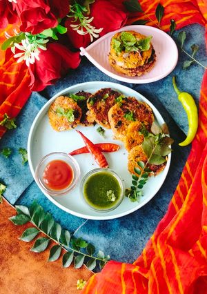 A picture of Oats cutlet / Healthy snacks Recipe /No Deep fry snacks.
