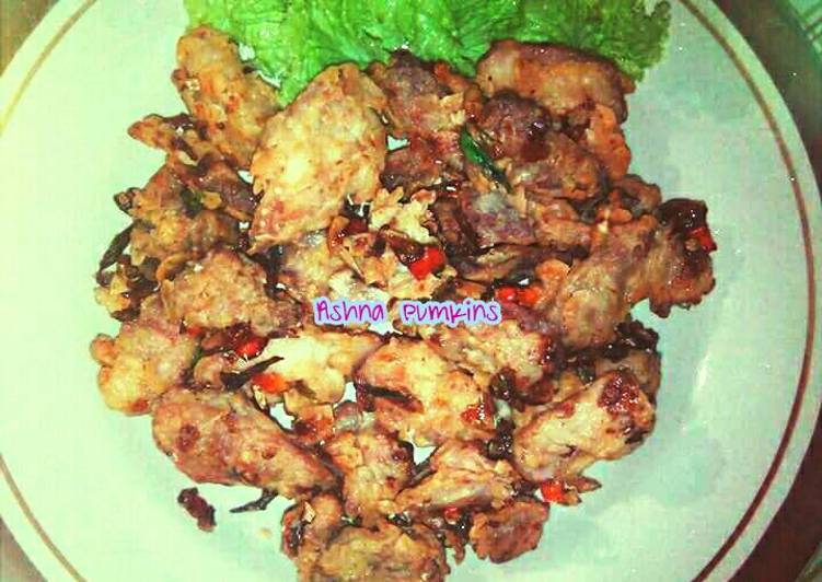 Ayam Kremes Cabe Garam