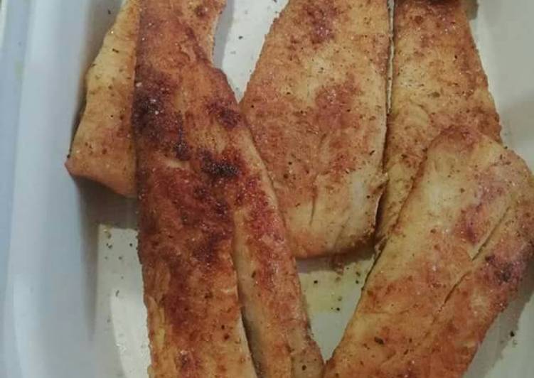 Fried fish fillet