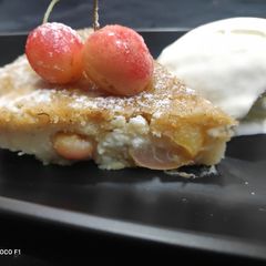 A picture of Cherry White Chocolate Clafoutis.