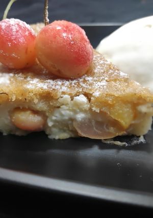 A picture of Cherry White Chocolate Clafoutis.