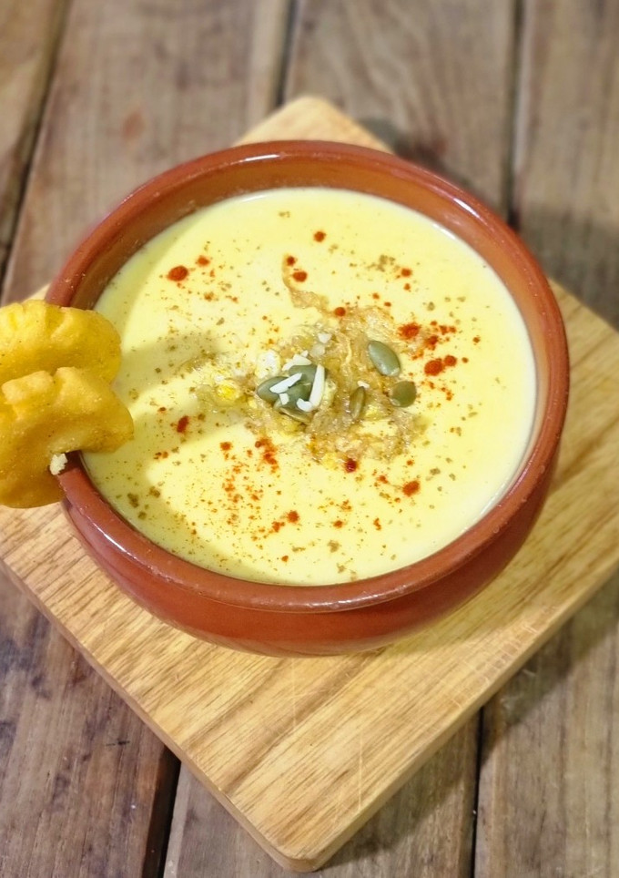 Una foto de Sopa de elote