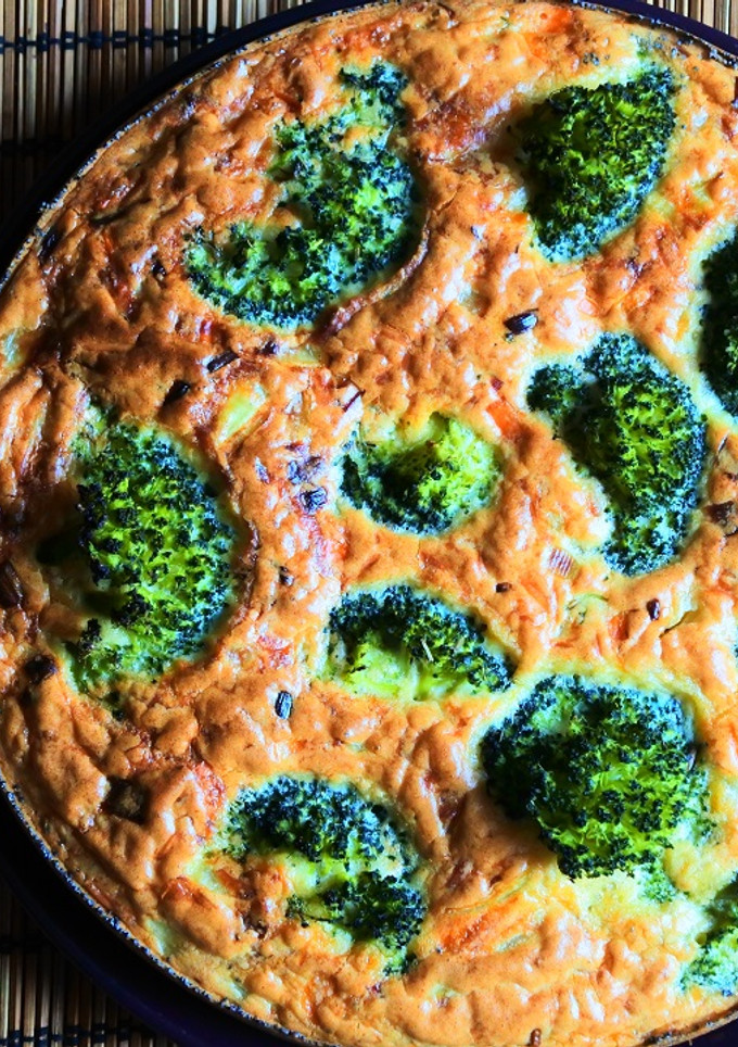 Una foto de Pastel de brócoli