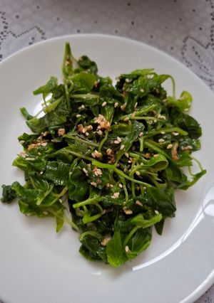Foto resep *Banchan Bayam