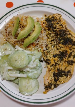 Una foto de Pechugas al cilantro, otra fácil y rápida