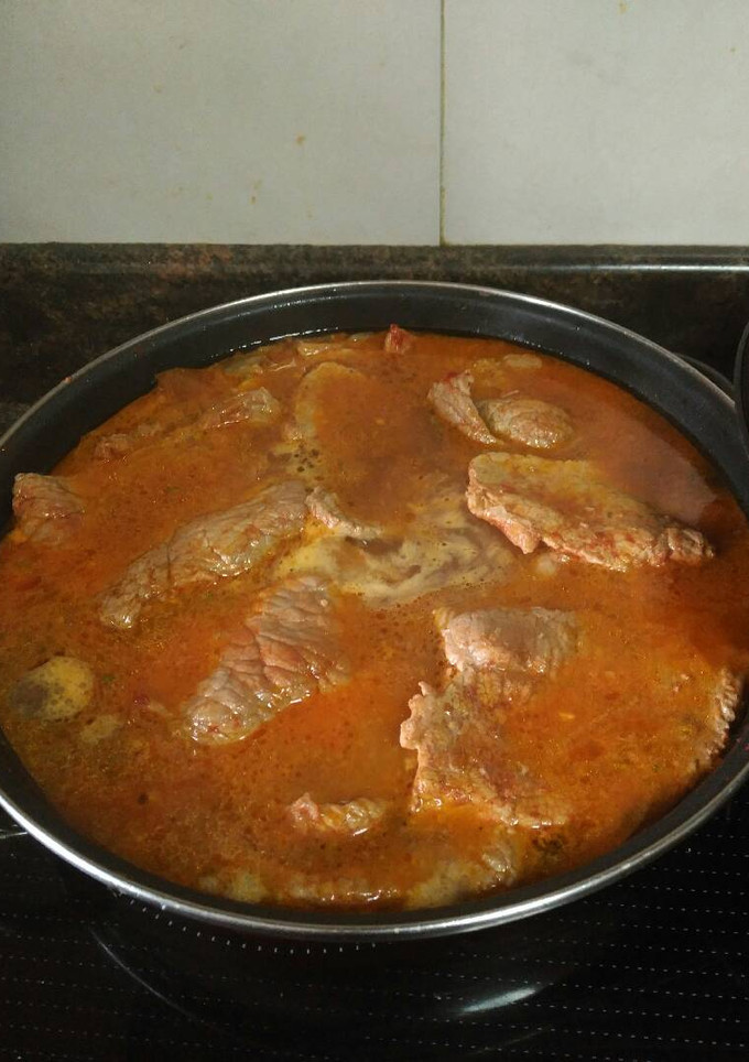 Una foto de Filetes de ternera guisados