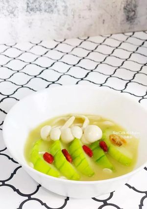 絲瓜燴鮮菇-美善品食譜 的食譜成品照片