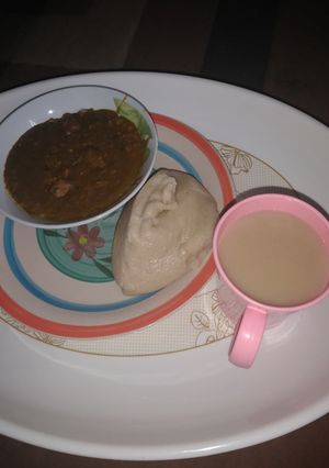 A picture of Tuwon semo mayar kuka da kunun tsamiya.