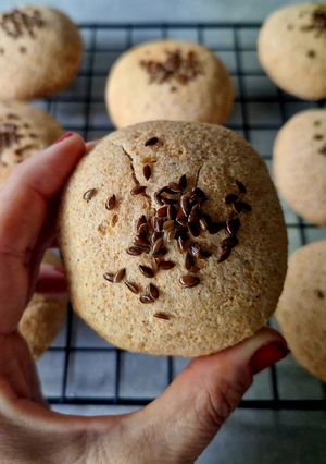 Gluténmentes vöröslencse zsemle (élesztőmentes) recept fotója