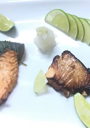 Hình của món Cá hồi nướng.