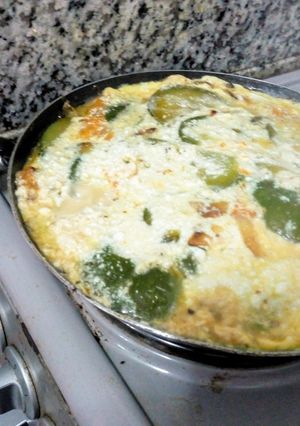 Una foto de Receta saludable: Tortilla de verduras y ricota
