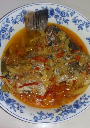 Foto resep Ikan kukus pedas lezat