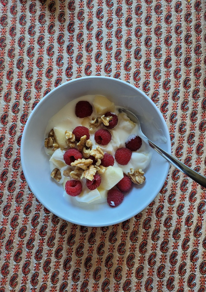 Una foto de Desayuno o merienda saludable con kéfir